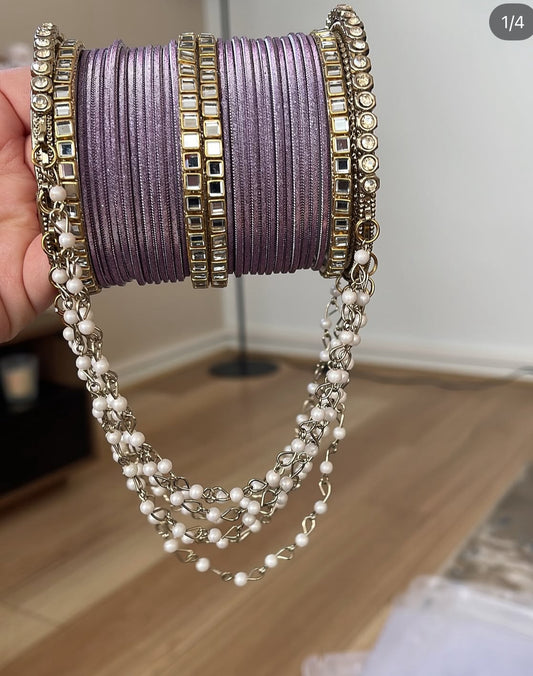 Pearl Hanging Bangles 2.4 (6 colours)